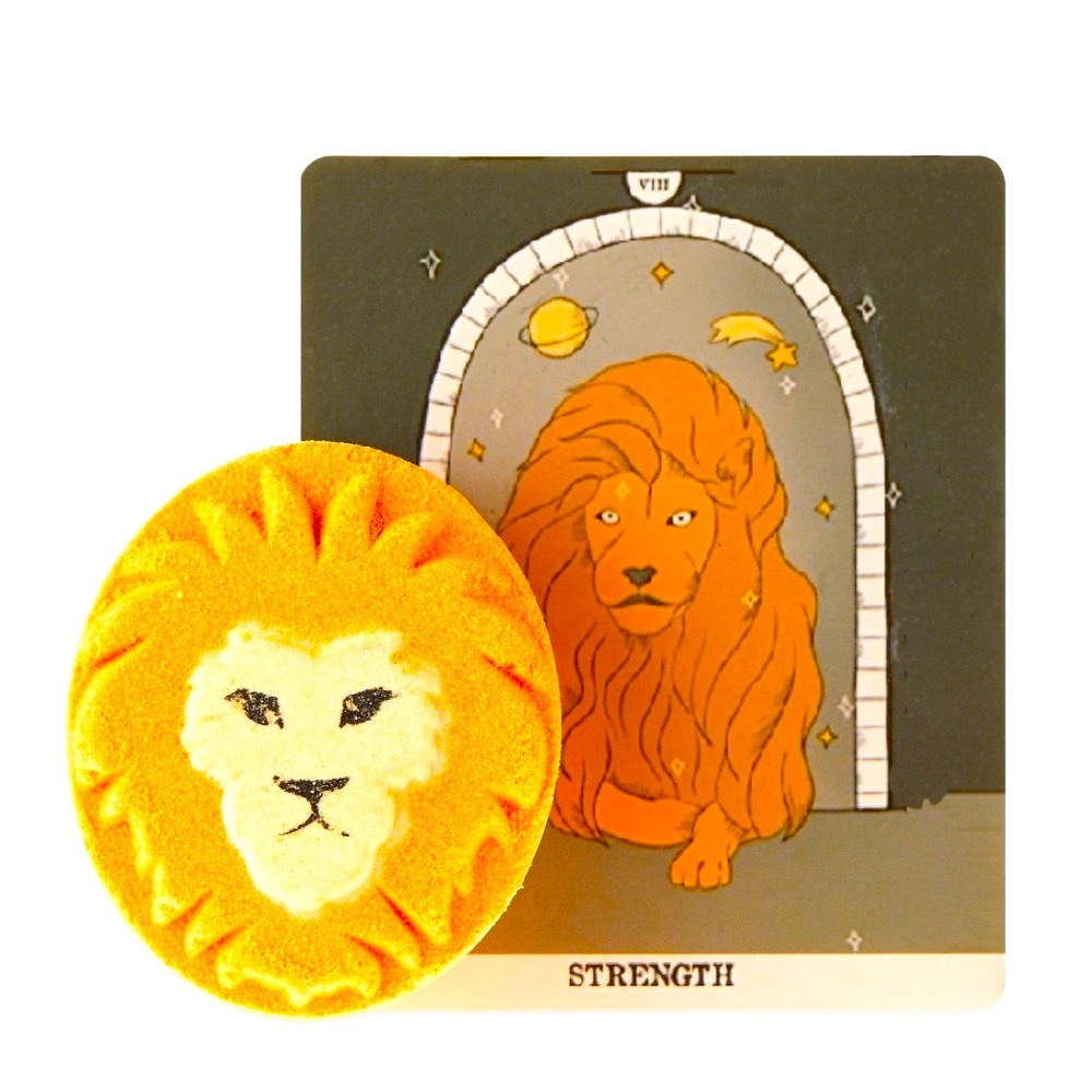 💪 LION STRENGTH TAROT CARD BATH BOMB 💪